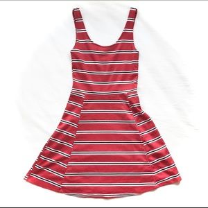 H&M divided red striped dress!